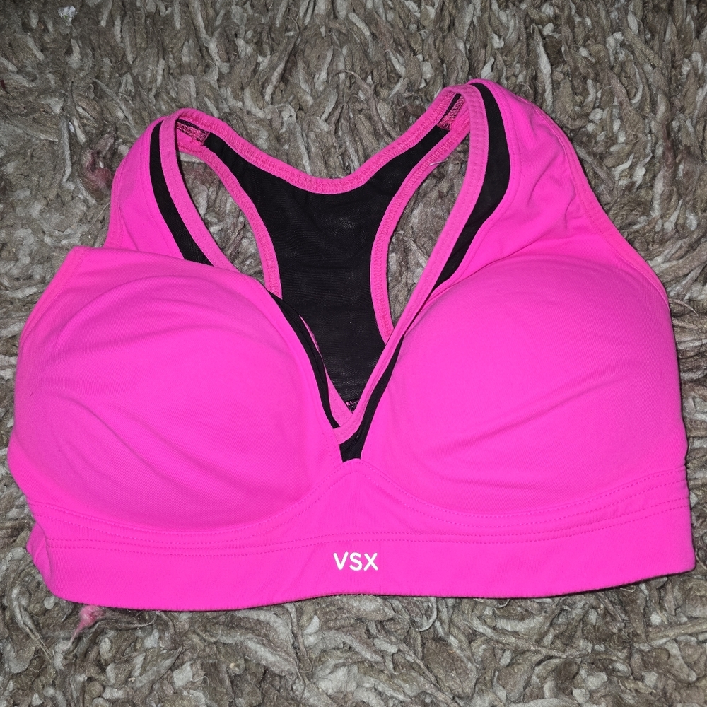 VSX Sexy Sport Pink Sports Bar with Padding Size 34D